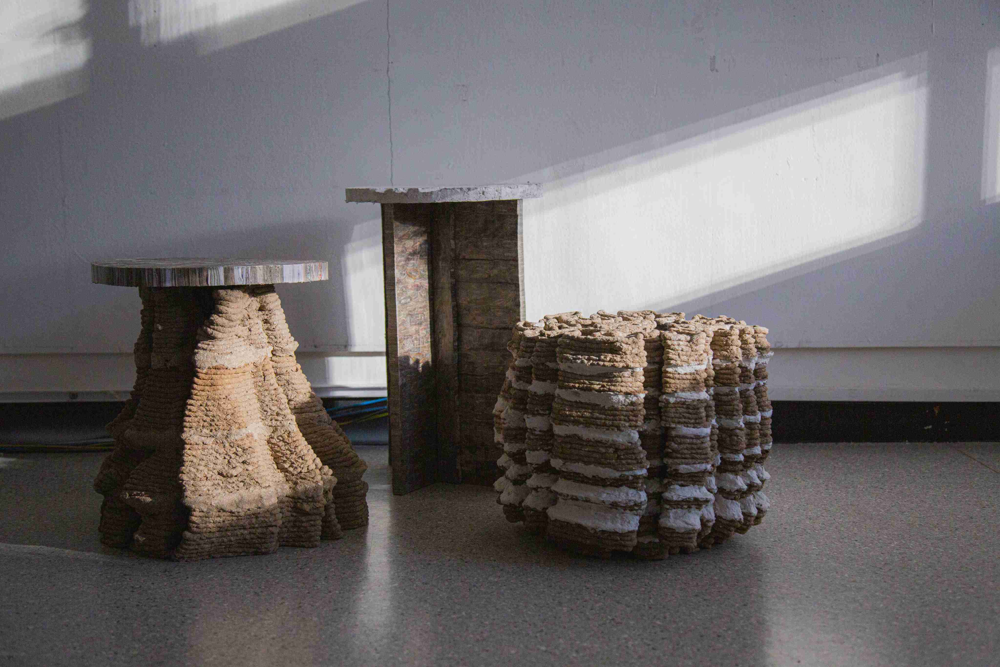 Upcycled waste: sustainable furniture and homewares made from eggshells, earth, paper, fruit peel – even blood