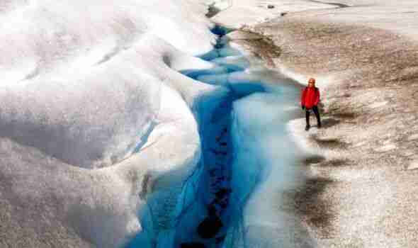 18,000-year-old glacier losing the battle against climate change