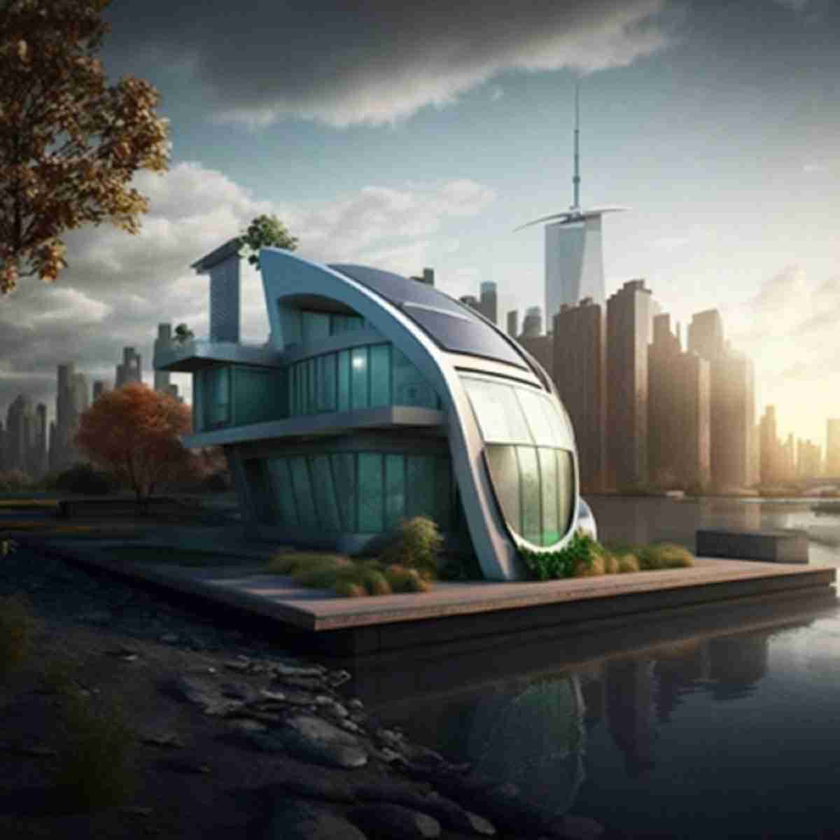 This is how a futuristic house may look in our cities