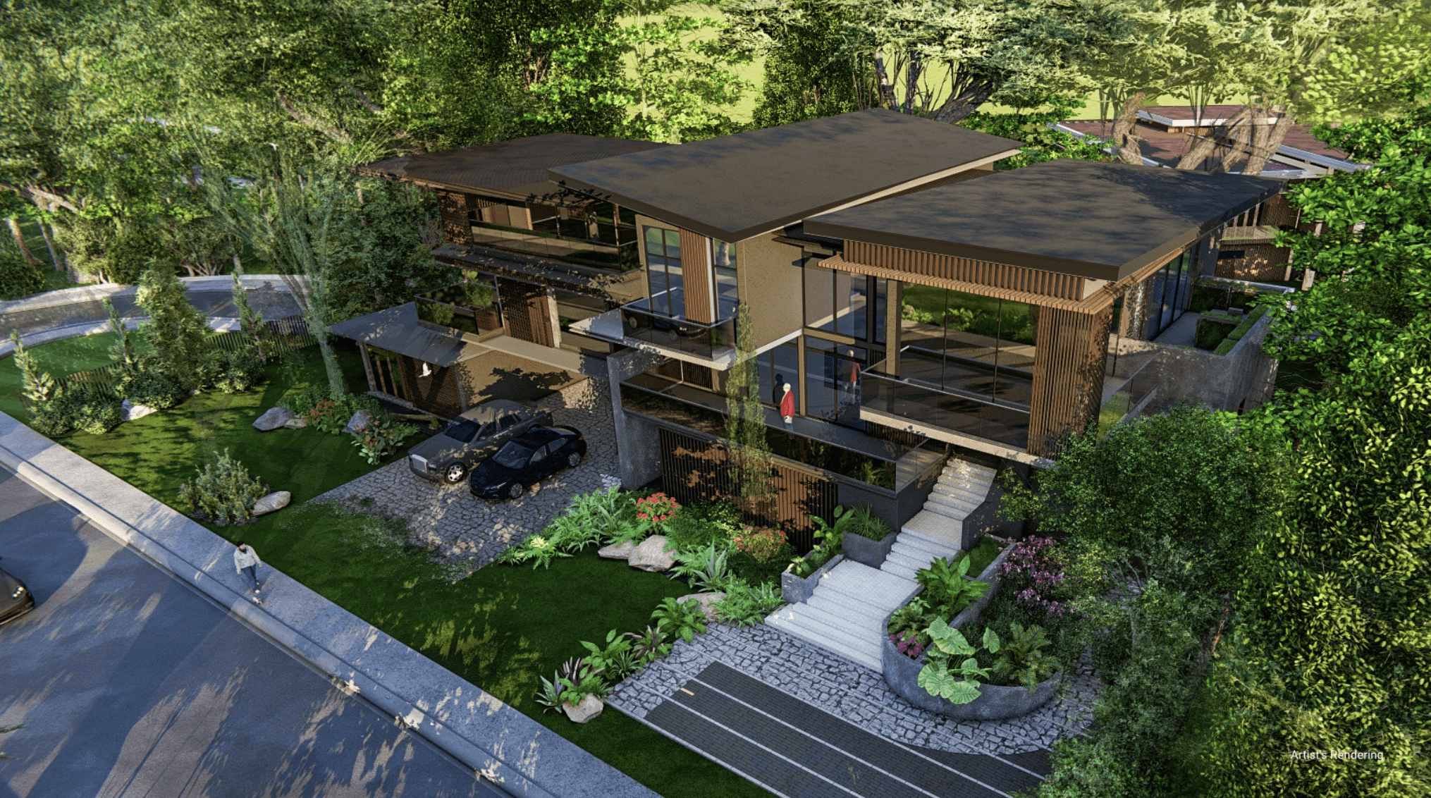 Living with nature in an exclusive forest city