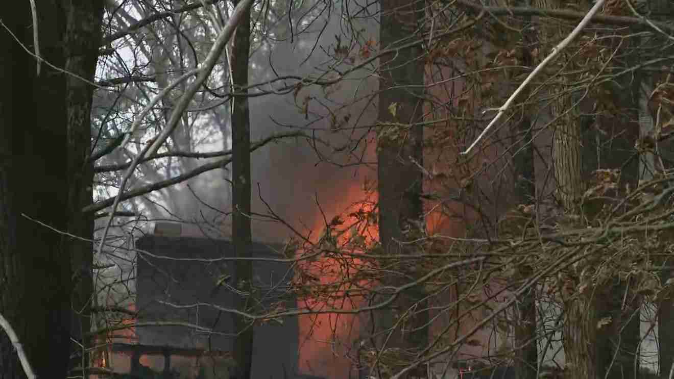 With region under a red flag warning, brush fires could threaten homes