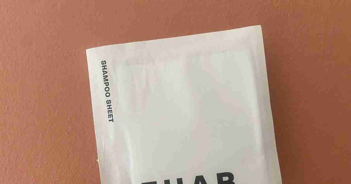 I swapped my bottle of shampoo for a 'first ever' eco-friendly 'shampoo sheet' and it's the future