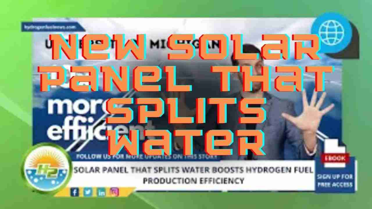 Hydrogen fuel could get cheaper and more available with rooftop solar panel