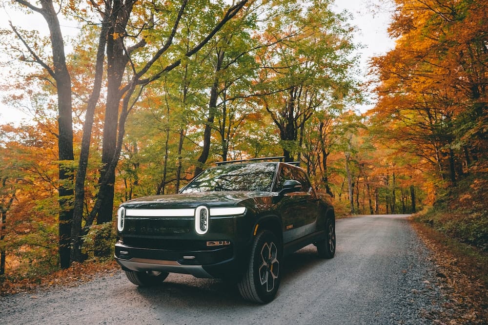 Rivian EV Charging along Blue Ridge Parkway