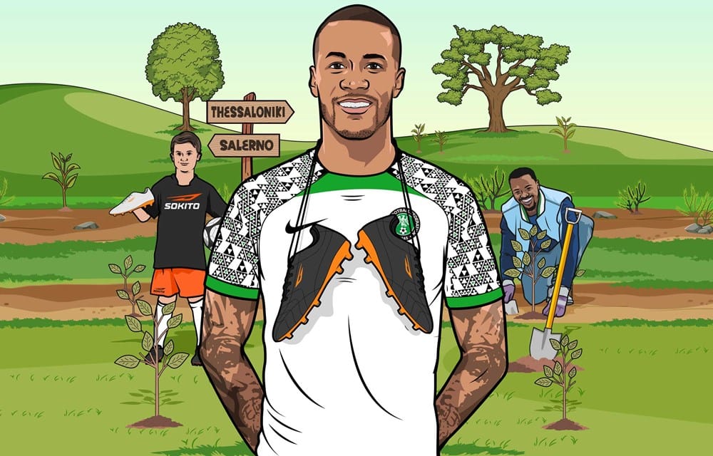 William Troost-Ekong: "More footballers wearing boots made from recycled materials can make a difference"