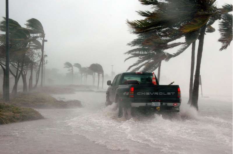 Twitter users in states affected by hurricanes discuss climate change up to 200% more frequently in the following weeks