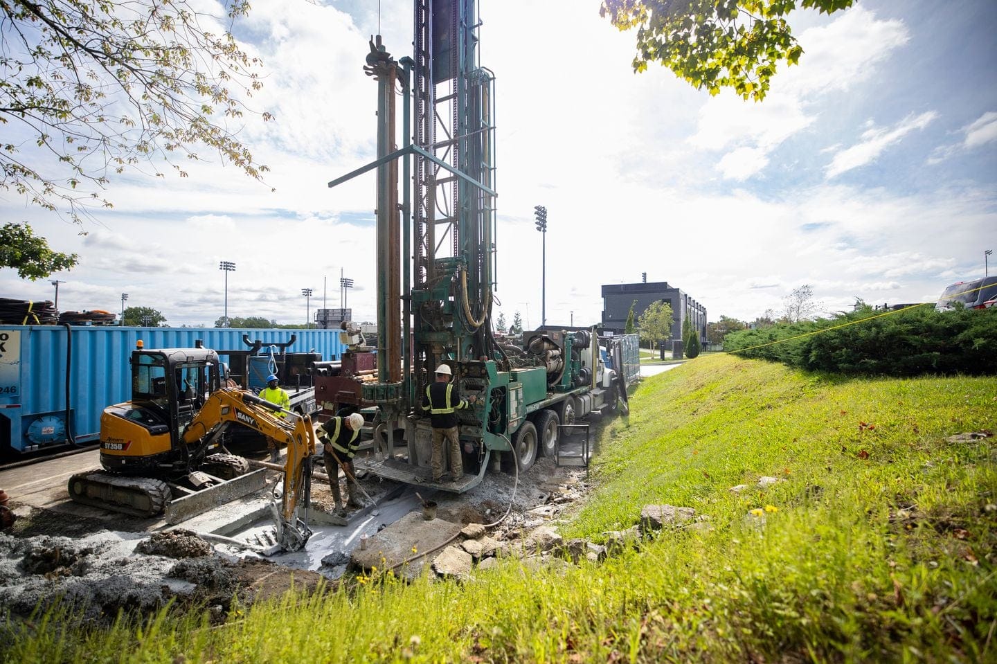 Brown University drills 1,000-foot holes to test geothermal energy to heat campus buildings
