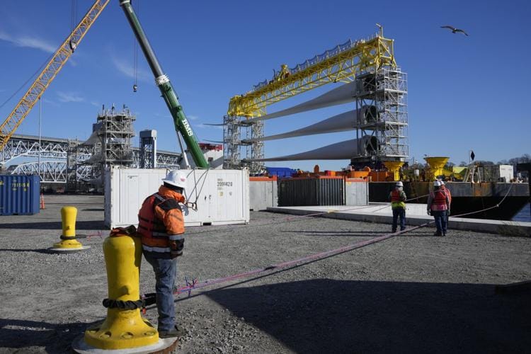 Turning blades send first commercial offshore wind power onto U.S. grid