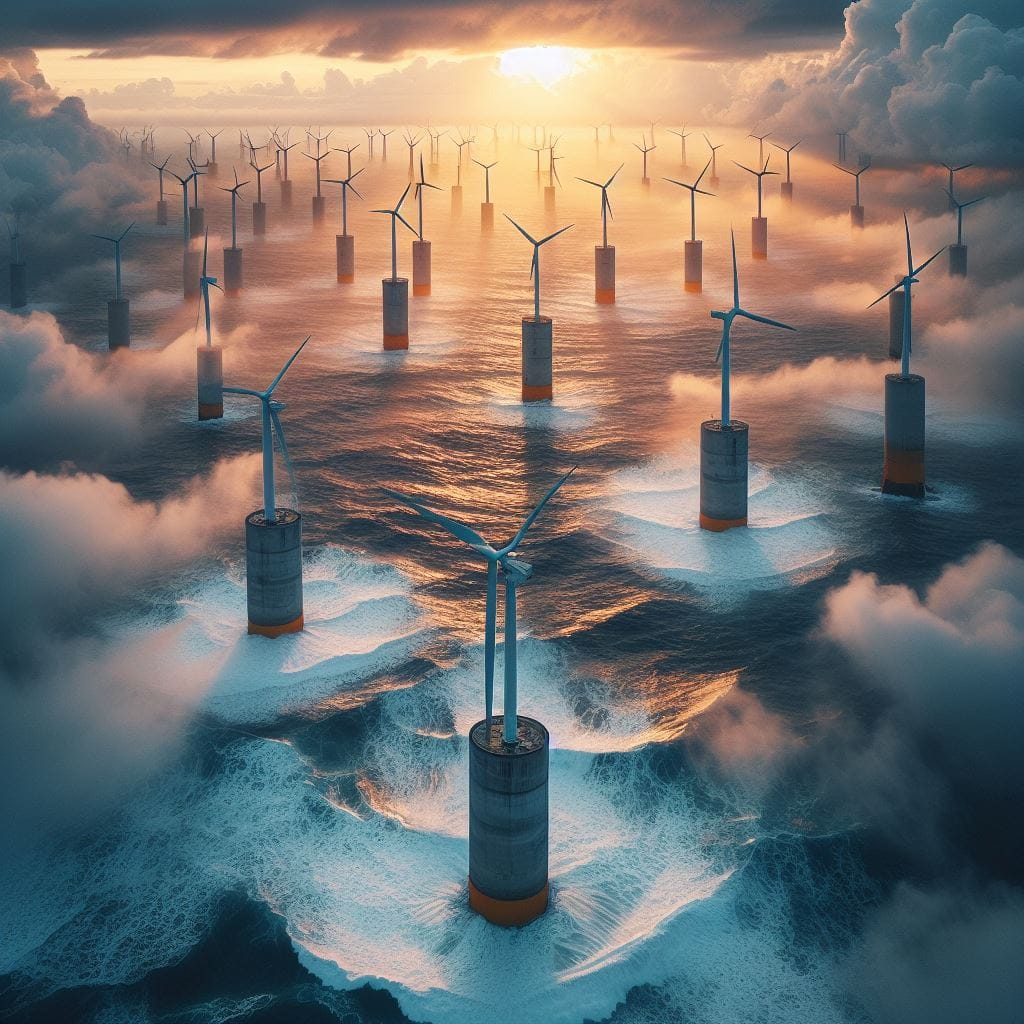 Offshore wind power can help reduce greenhouse gases