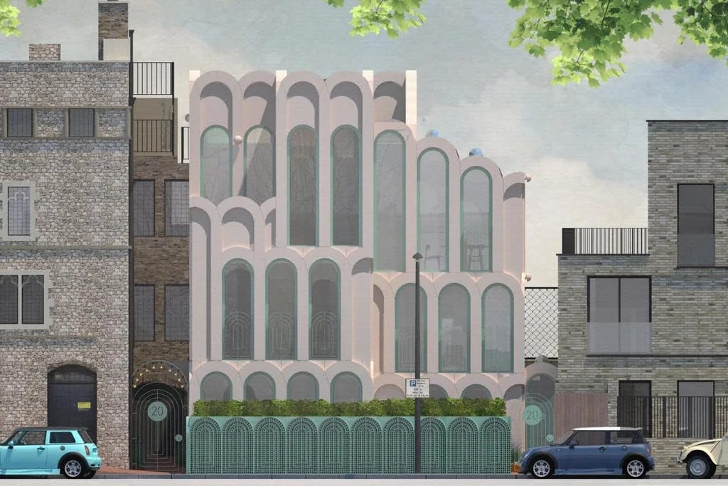 The Cloud House: unique pastel pink eco-friendly Disney-style home for sale ‘off plan’