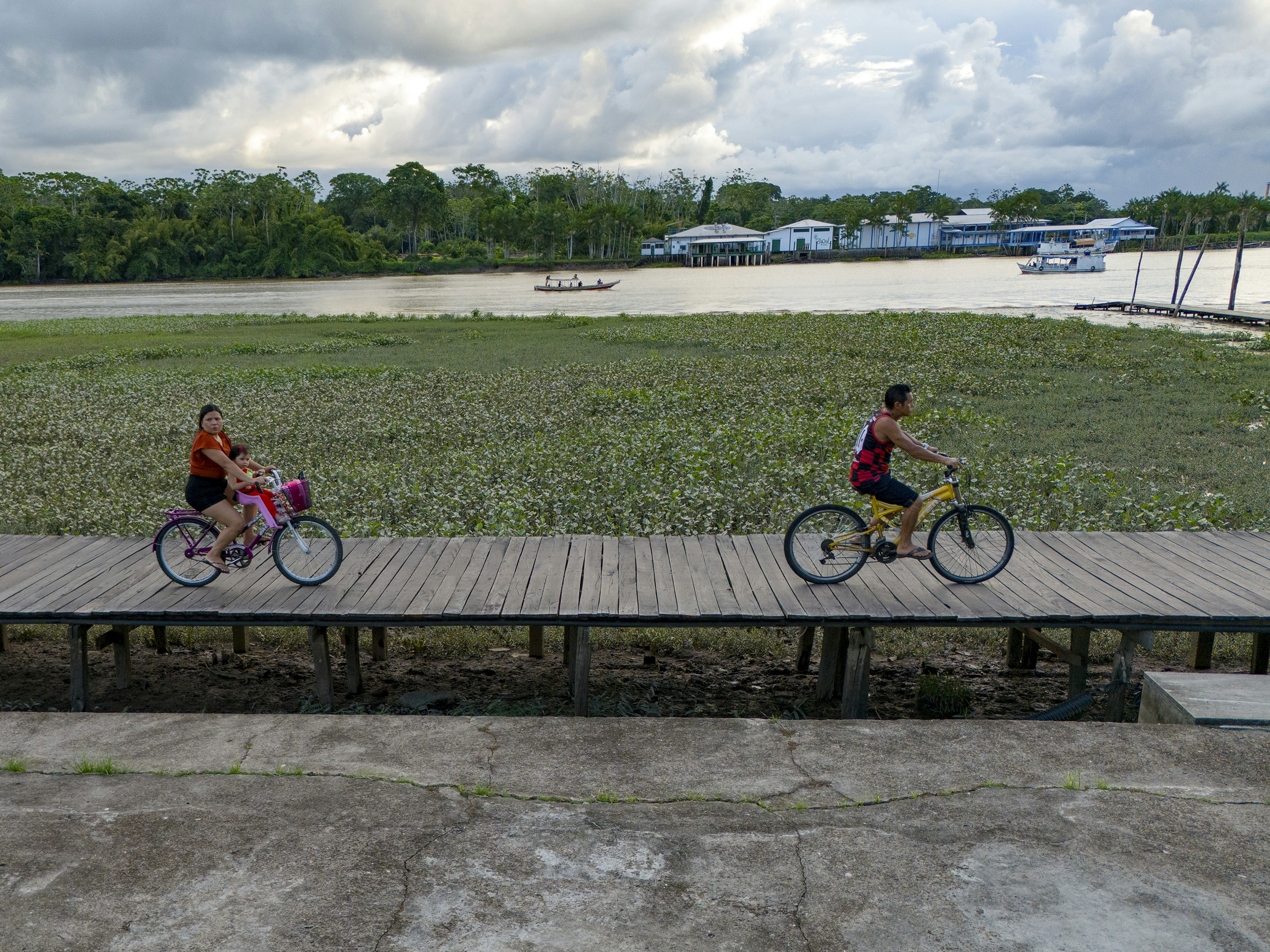 A car-free town in the Amazon serves lessons for pedaling to net zero emissions