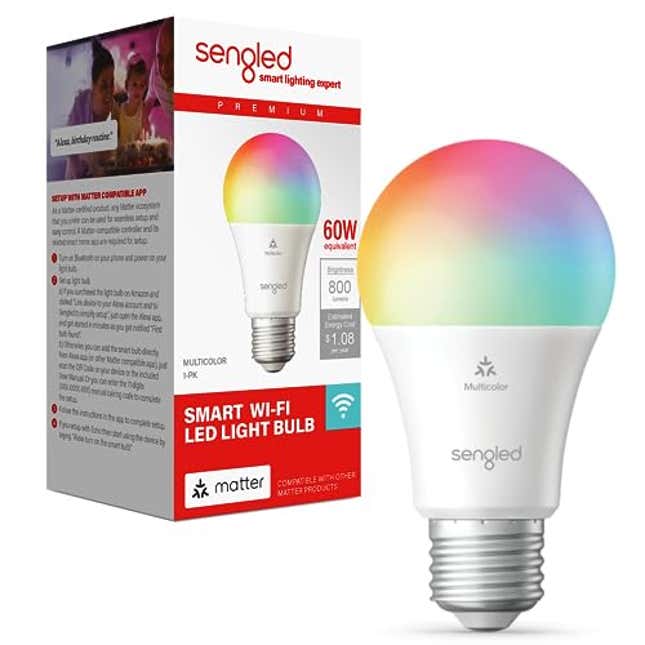 Save 43% on Sengled LED Smart Light Bulb (A19) at Amazon