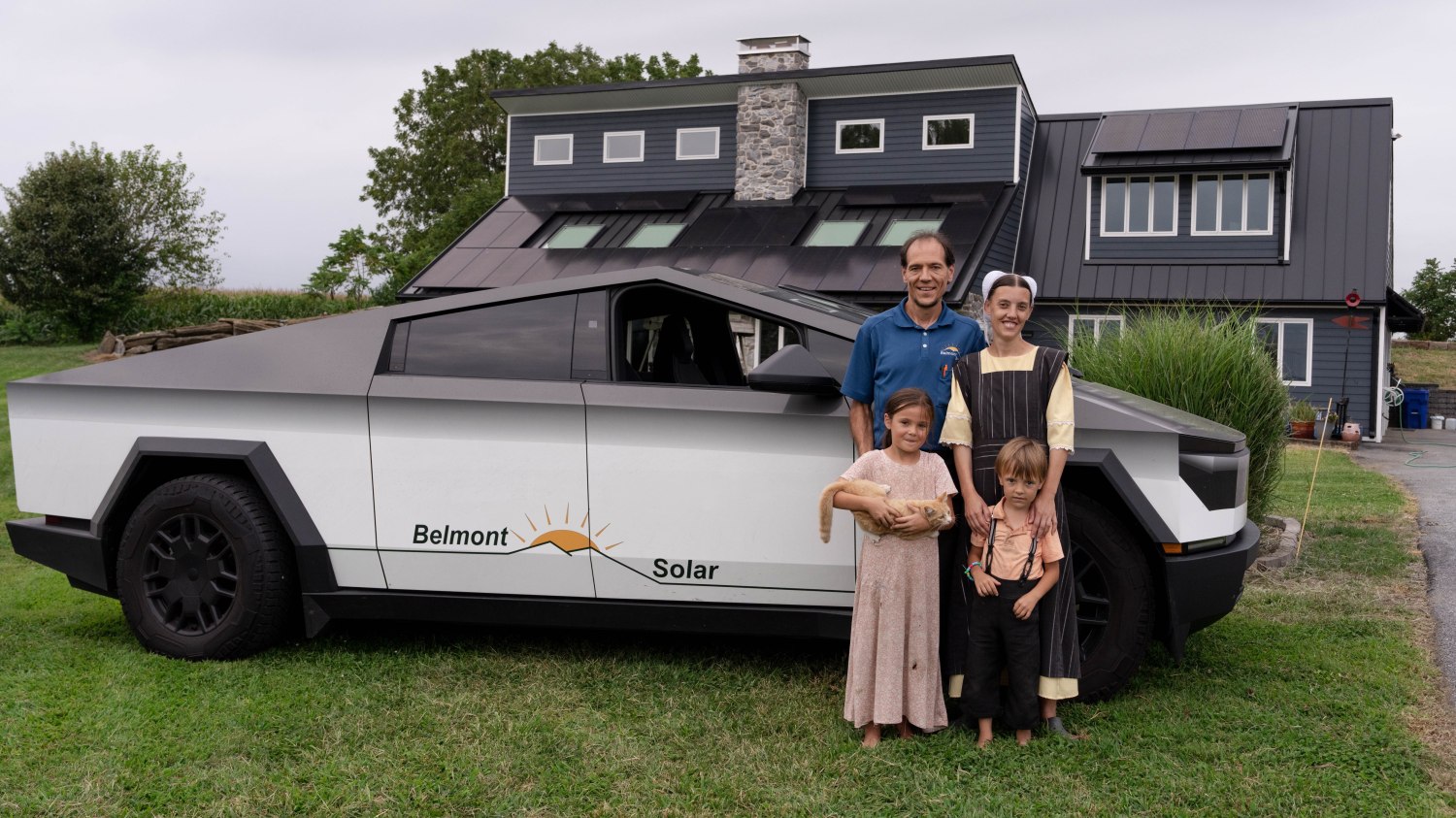 The Amish solar panel tycoon who drives a Tesla Cybertruck