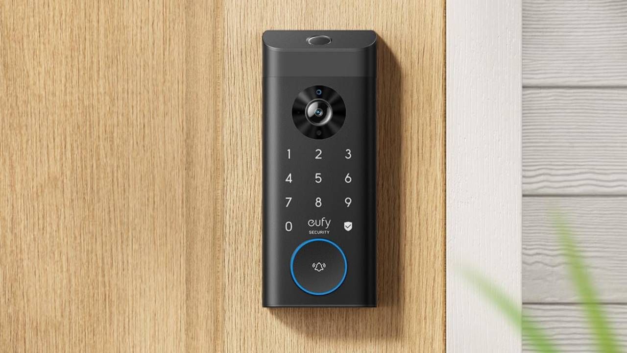 The Eufy E330 is a smart lock, security camera and video doorbell in one