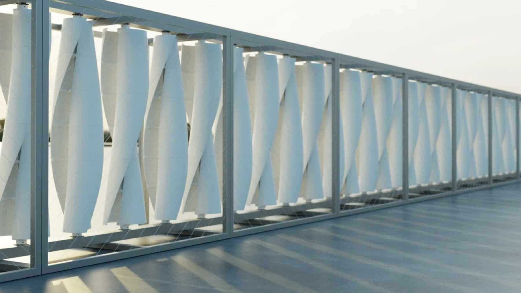 This home wind fence destroys photovoltaics: 2200 kW of free energy in your garden