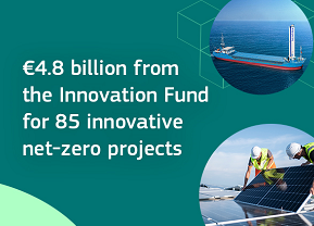 EU invests €4,8 billion of emissions trading revenues in innovative net-zero projects – Hydrogen included
