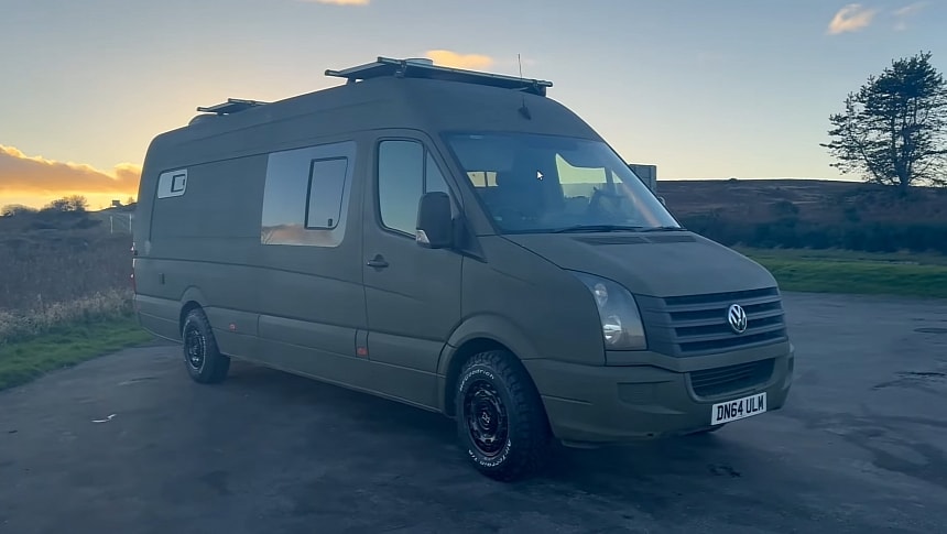 This Cozy Camper Van Boasts a Cabin-Like Living Space With a Rustic, Eco-Friendly Design