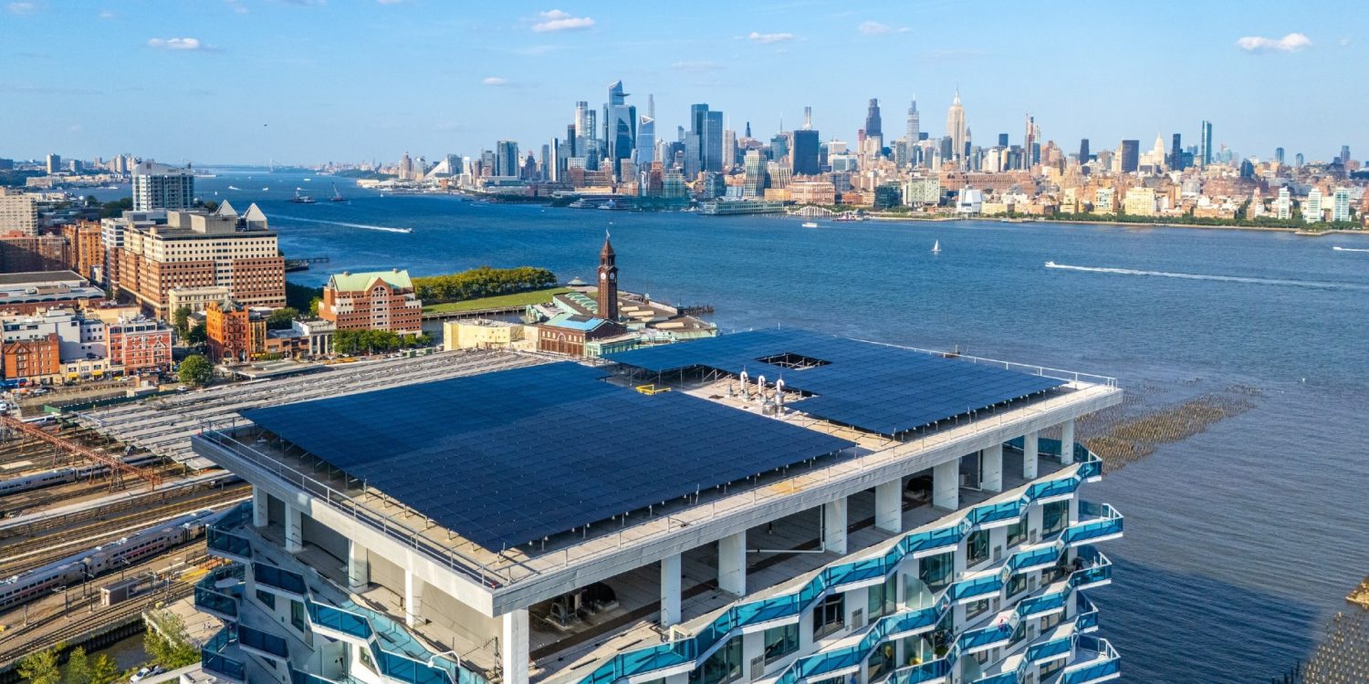This is New Jersey’s largest high-rise residential rooftop solar array