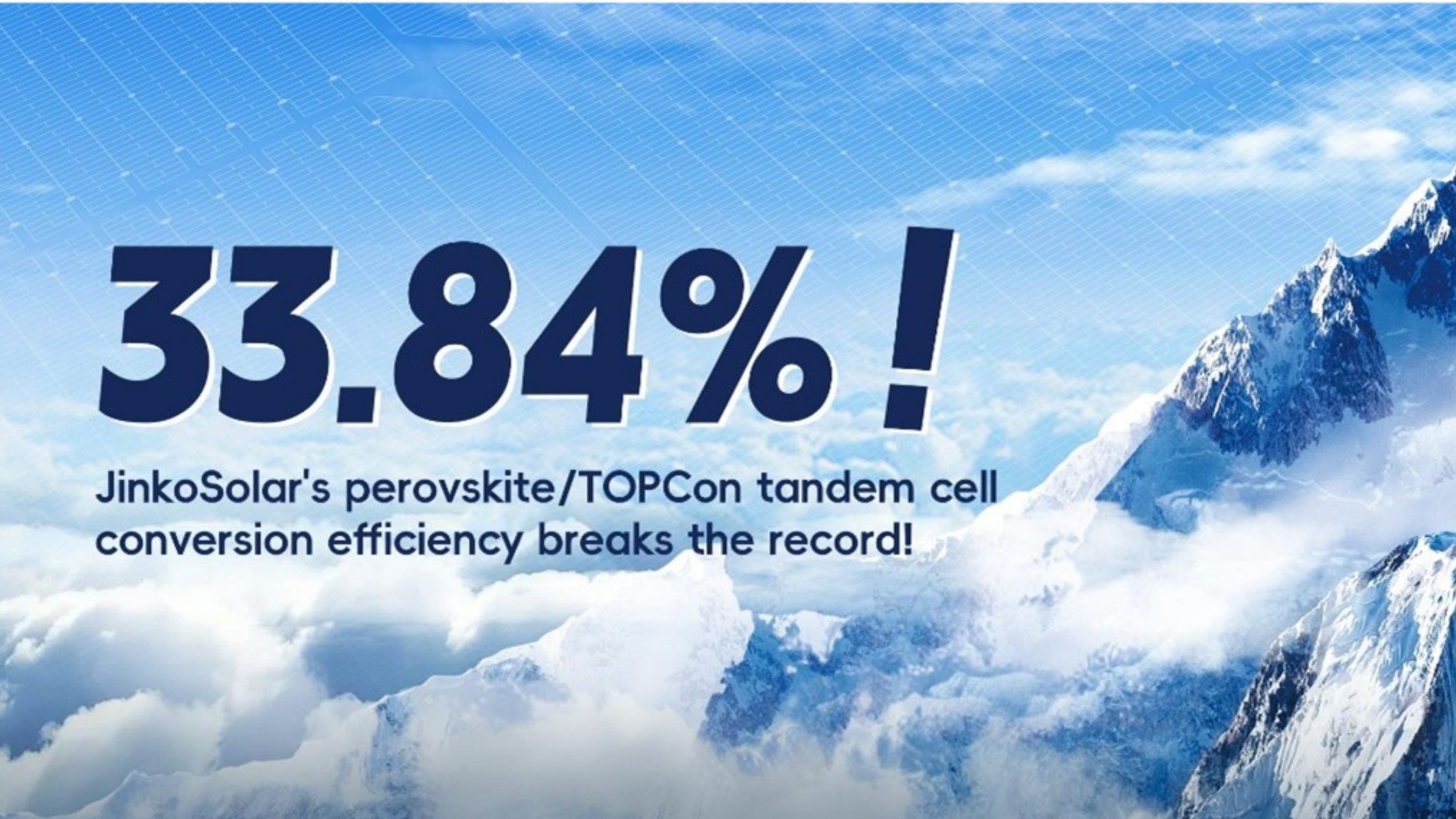 Green Building News 5 JinkoSolar’s Perovskite Tandem Solar Cell Based on N-type TOPCon Sets New Record with Conversion Efficiency of 33.84%